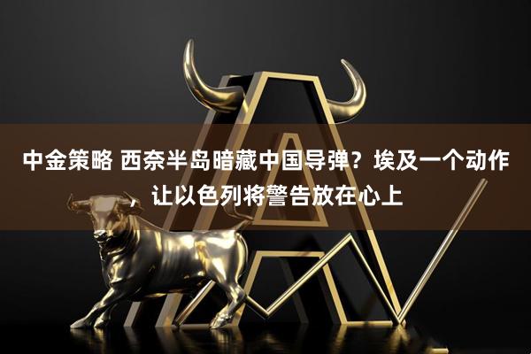 中金策略 西奈半岛暗藏中国导弹？埃及一个动作，让以色列将警告放在心上