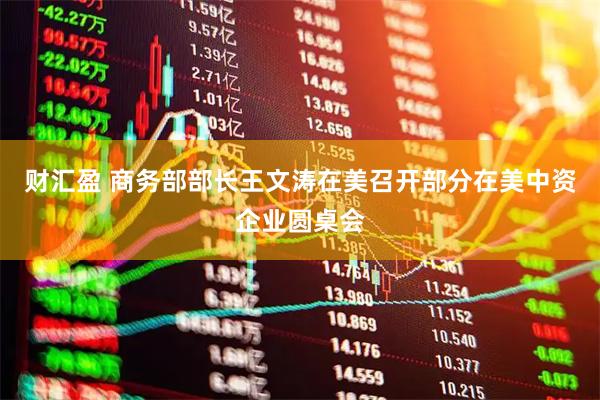财汇盈 商务部部长王文涛在美召开部分在美中资企业圆桌会