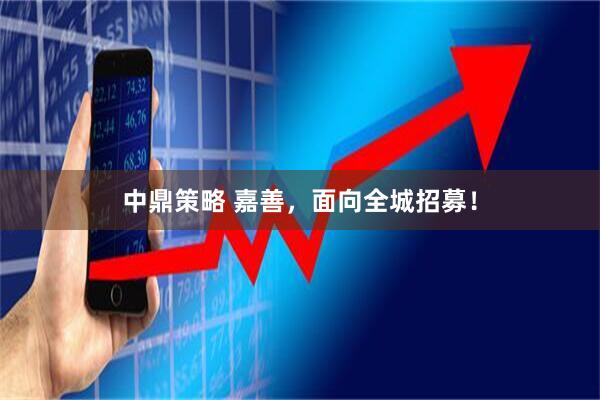 中鼎策略 嘉善，面向全城招募！